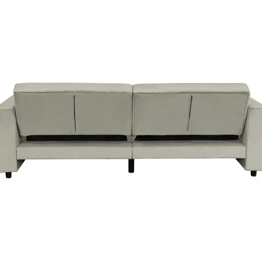 Dorel Home Allie II - Slaapbank 3-zits in taupe fluweel