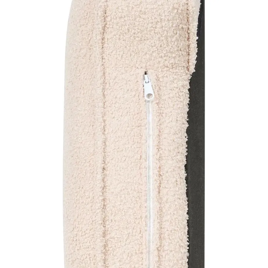 Beliani ALLIER - Chaise longue - Beige - Rechterzijde - Bouclé