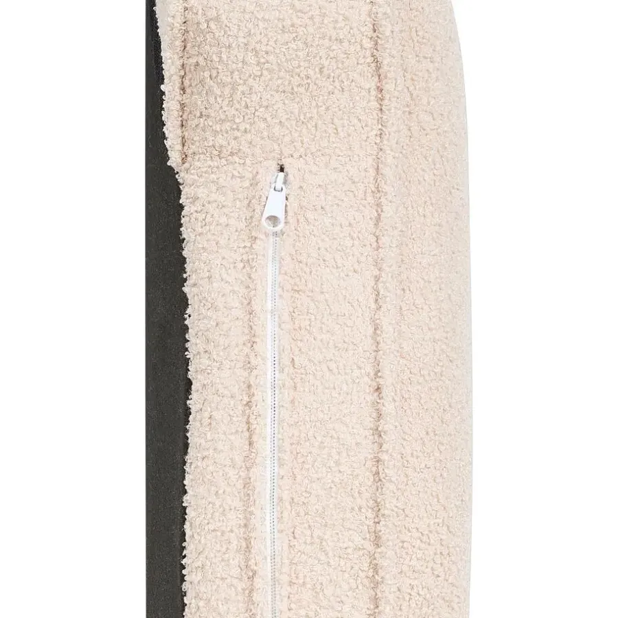 Beliani ALLIER - Chaise longue - Beige - Linkerzijde - Bouclé