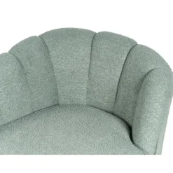 Beliani ALLIER - Chaise longue - Groen - Linkerzijde - Bouclé