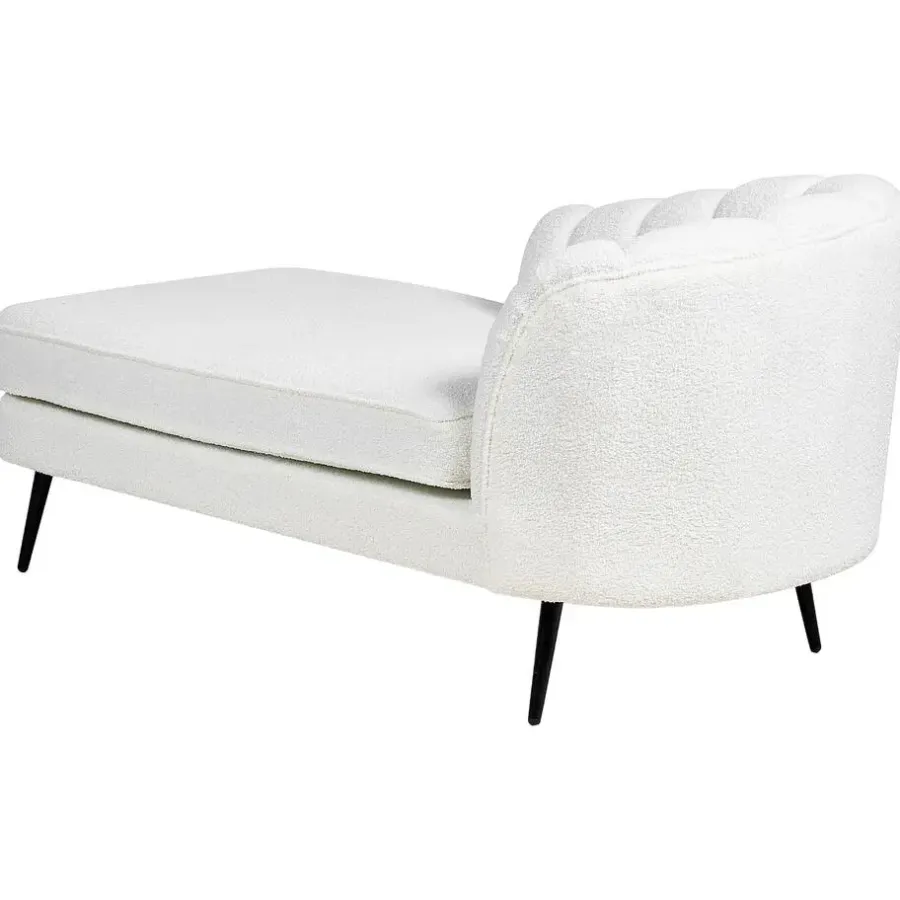 Loveseats-Beliani ALLIER - Chaise longue - Off-white - Rechterzijde - Bouclé