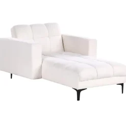 Loveseats-Leen Bakker ALNES - Chaise longue - Wit - Polyester