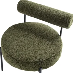 Beliani ALPHA - Fauteuil - Groen - Bouclé