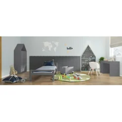 Loft24 Alpi - Bureau met 3 lades in grijs
