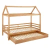 Kinderbedden-Loft24 Alpi2 - Onderschuifbed 90x200 cm voor kinderen grenen