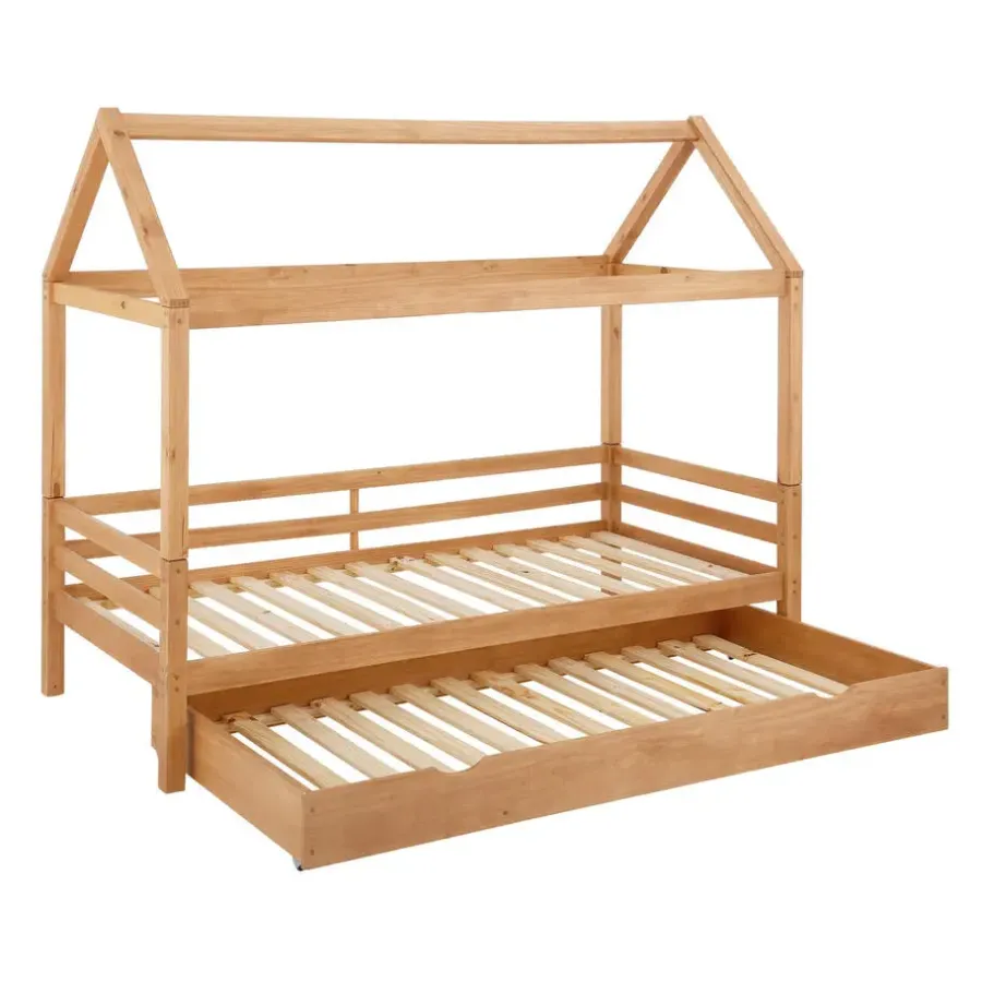 Kinderbedden-Loft24 Alpi2 - Onderschuifbed 90x200 cm voor kinderen grenen