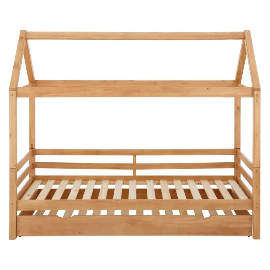 Kinderbedden-Loft24 Alpi2 - Onderschuifbed 90x200 cm voor kinderen grenen