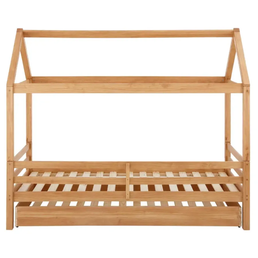 Kinderbedden-Loft24 Alpi2 - Onderschuifbed 90x200 cm voor kinderen grenen