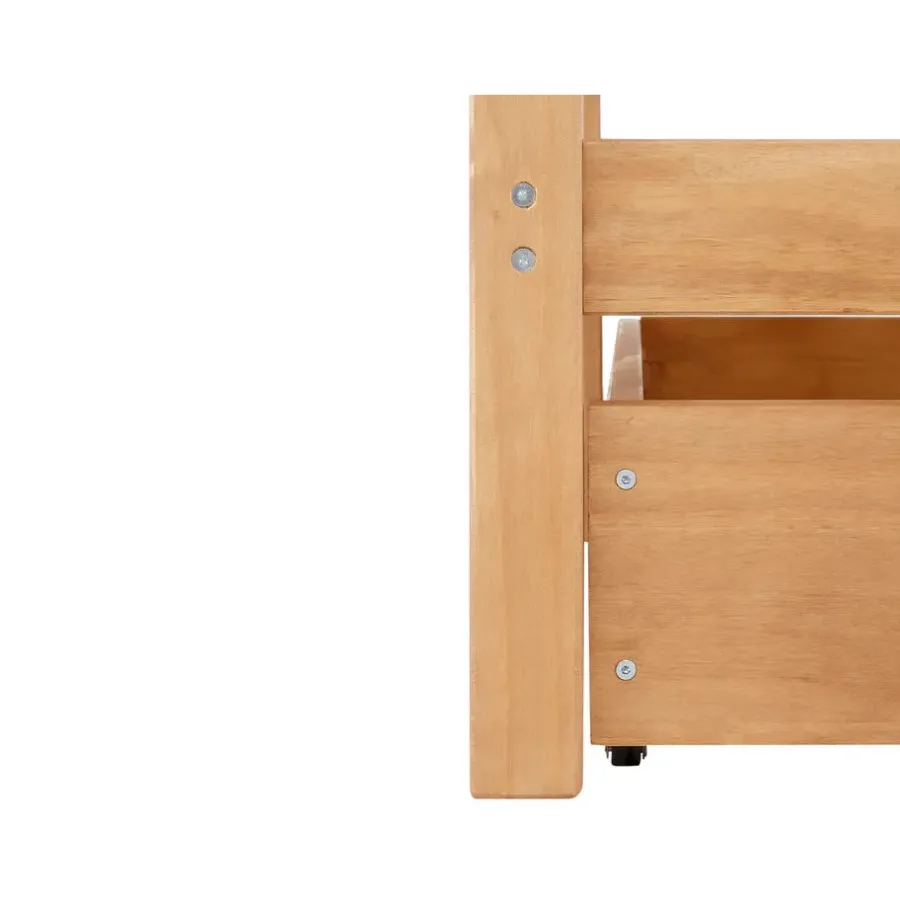 Kinderbedden-Loft24 Alpi2 - Onderschuifbed 90x200 cm voor kinderen grenen