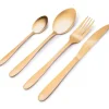 Besteksets-Alpina Bestek - 16-delig - 4 personen - mat goud - RVS