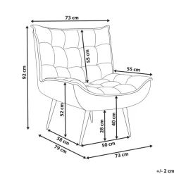 Beliani ALVESTA - Fauteuil - Mintgroen - Stof