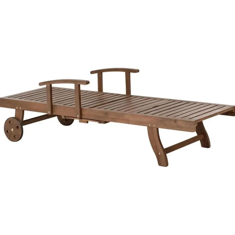Ligbedden-Leen Bakker AMANTEA PREMIUM II - Tuinligstoel - Grijs - Acaciahout