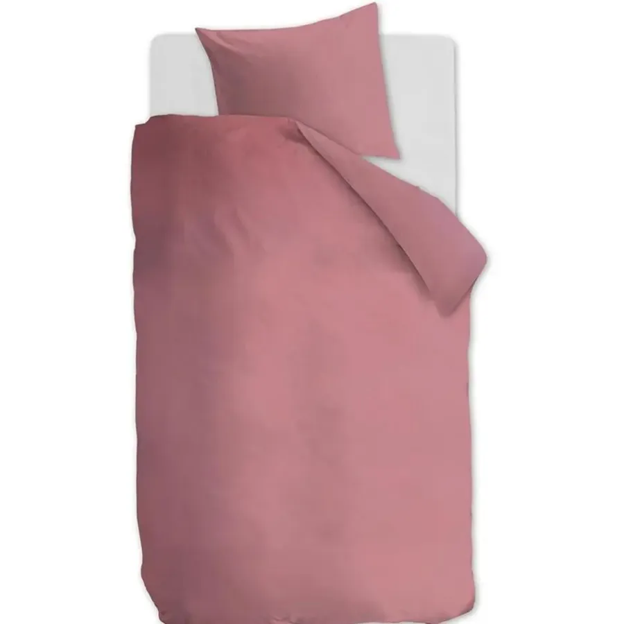 Dekbedovertrekken|Lits-Jumeaux Dekbedovertrekken-Ambiante Cotton Uni dekbedovertrek - 240x200/220 - Roze