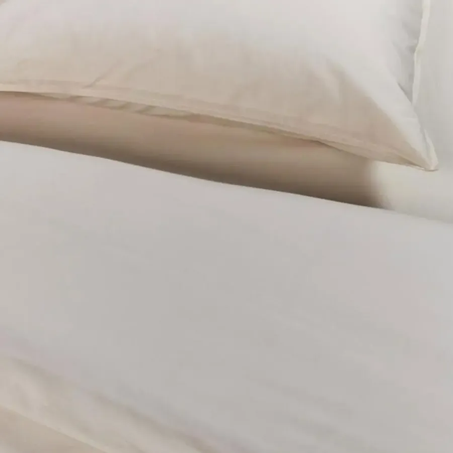 Lits-Jumeaux Dekbedovertrekken-Ambiante Dekbedovertrek Uni Cotton Sand-Lits-jumeaux (240 x 200/220 cm)