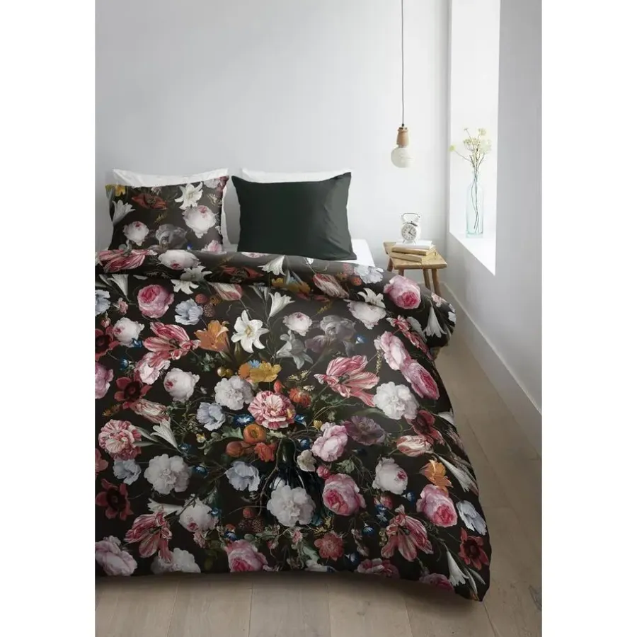Dekbedovertrekken|2-Persoons Dekbedovertrekken-Ambiante Flowerbomb dekbedovertrek - 200x200/220 - Multi