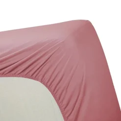 Hoeslakens-Ambiante Hoeslaken Katoen Roze- 1-persoons (70x200 cm)