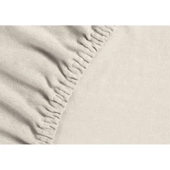 Hoeslakens-Ambiante Jersey - Hoeslaken - 200x200/210 - Zand