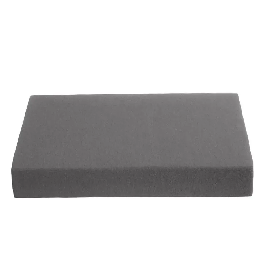 Hoeslakens-Ambiante Jersey - Topper Hoeslaken - 180x200/210/220 - Antraciet