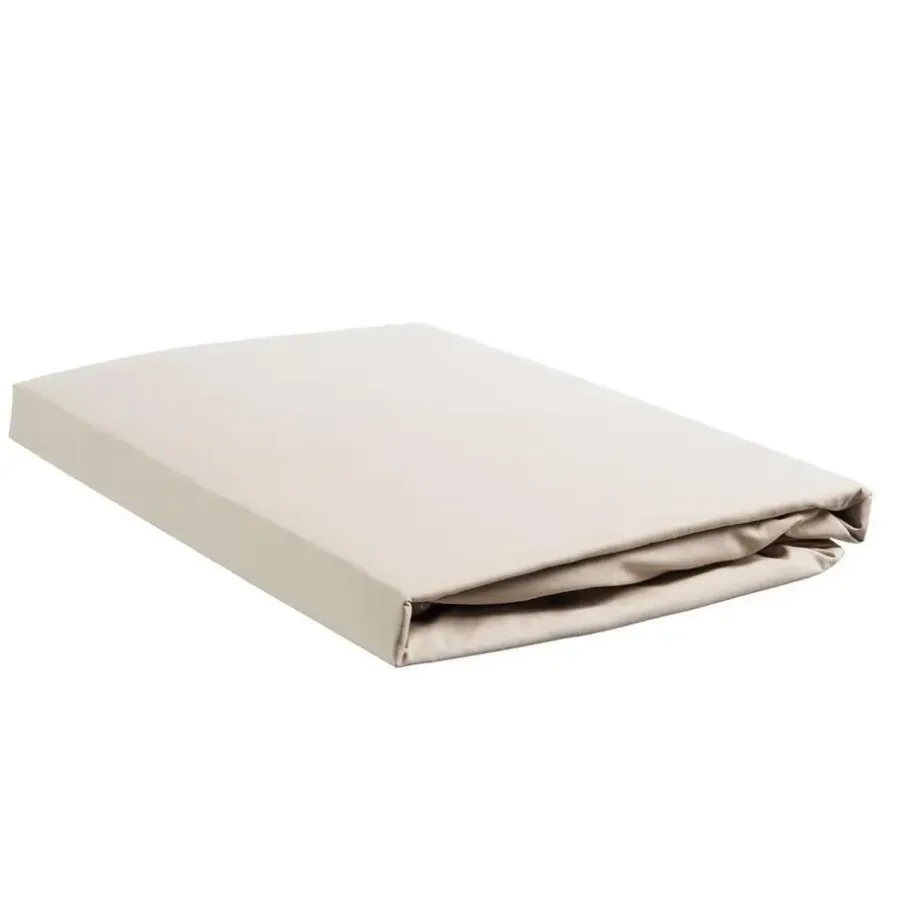 Hoeslakens-Ambiante Katoen - Hoeslaken - 200x210/220 - Zand