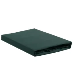 Ambiante Katoen - Hoeslaken - 160x220 - Donker Groen