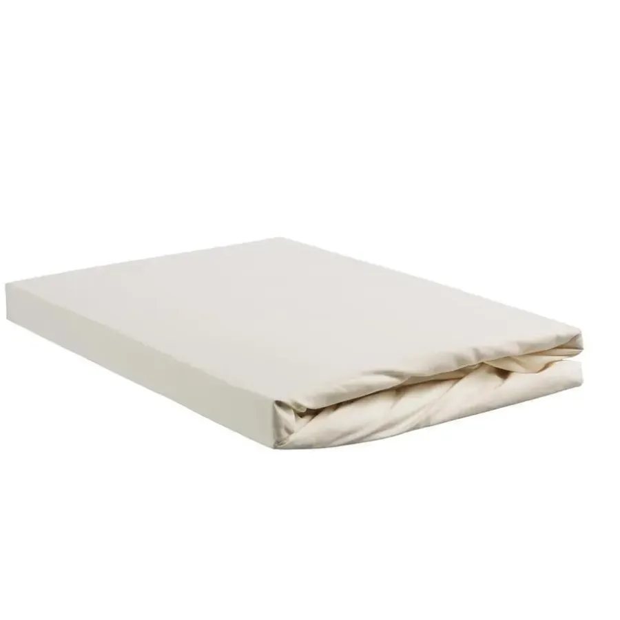 Ambiante Katoen - Hoeslaken - 200x210/220 - Gebroken wit