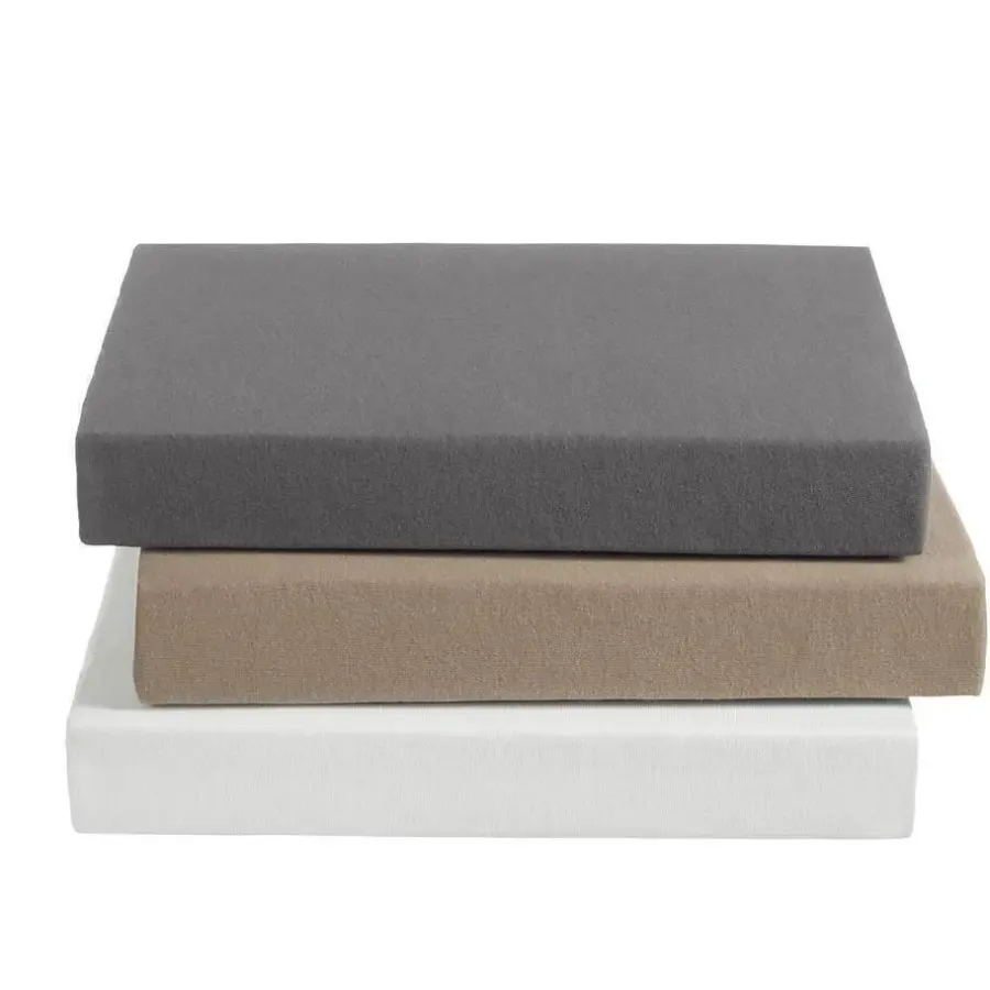 Ambiante Katoen - Splittopper Hoeslaken - 140x200 - Taupe