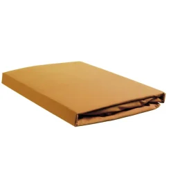 Hoeslakens-Ambiante Katoen - Topper Hoeslaken - 200x220 - Oker