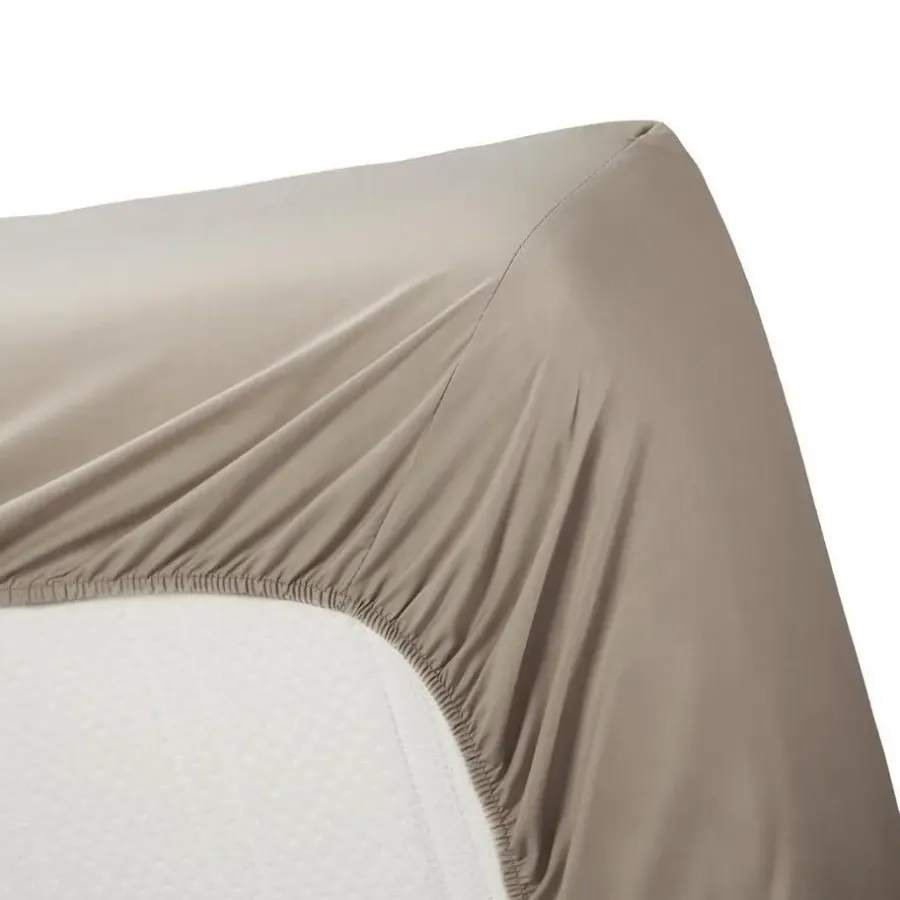 Ambiante Katoen - Topper Hoeslaken - 140x200 - Taupe