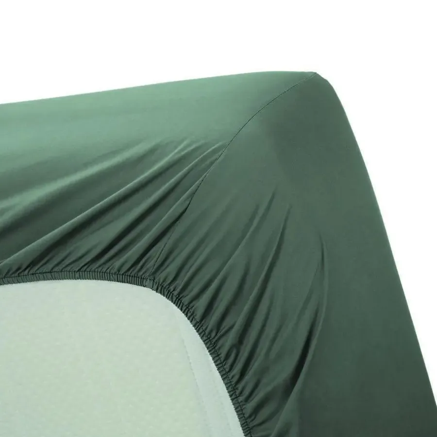 Ambiante Katoen - Topper Hoeslaken - 120x200 - Groen