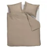 2-Persoons Dekbedovertrekken-Ambiante Satin Uni dekbedovertrek - 200x200/220 - Taupe