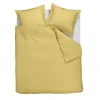 Ambiante Satin Uni dekbedovertrek - 240x200/220 - Licht geel