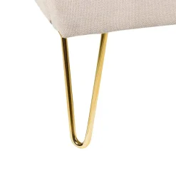 2-Persoons Bedden-Beliani AMBILLOU - Bed - Lichtbeige - 160 x 200 cm - Polyester