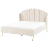 Beliani AMBILLOU - Tweepersoonsbed - Goud - 140 x 200 cm - Fluweel