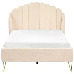 Leen Bakker AMBILLOU - Tweepersoonsbed - Beige - 120 x 200 cm - Bouclé