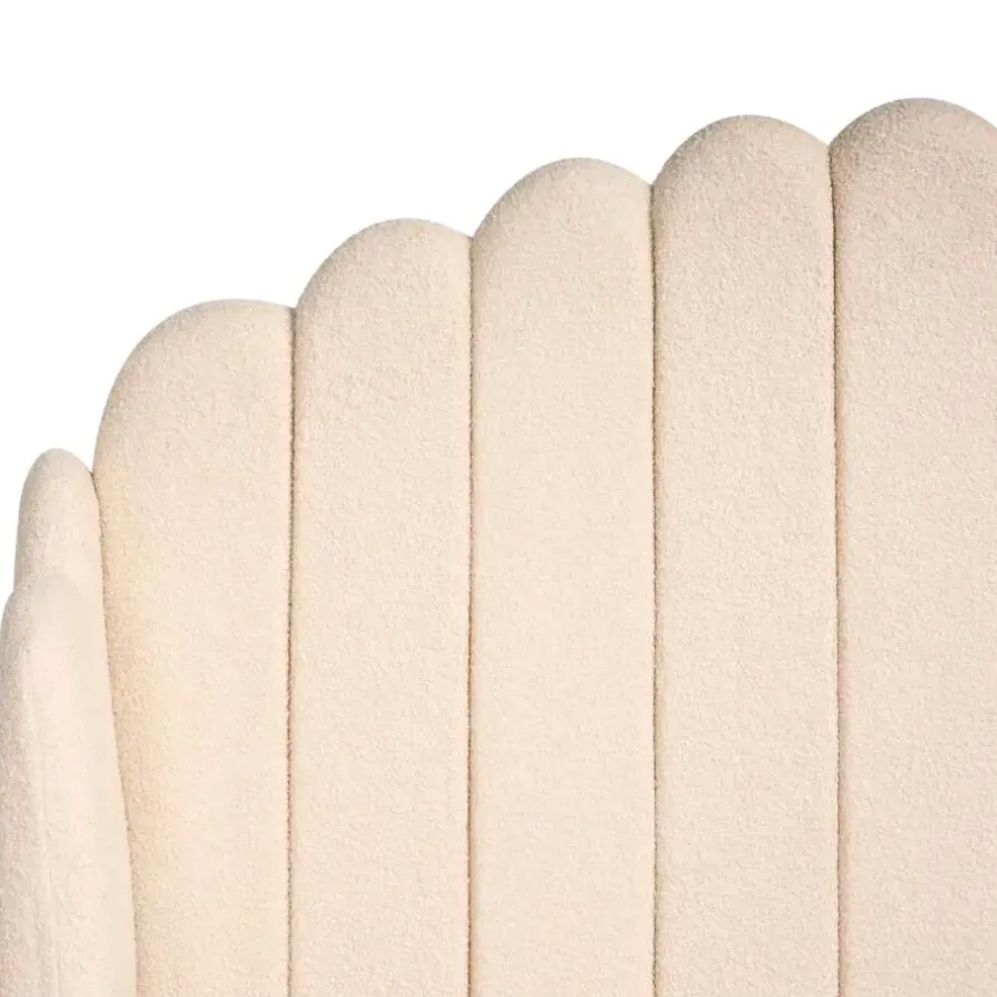 Leen Bakker AMBILLOU - Tweepersoonsbed - Beige - 120 x 200 cm - Bouclé