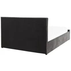 Beliani AMIENS - Bed met opbergruimte - Grijs - 140 x 200 cm - Fluweel