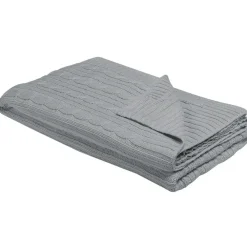 Beliani ANAMUR - Plaid - Grijs - 110 x 180 cm - Katoen