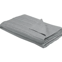 Beliani ANAMUR - Plaid - Grijs - 110 x 180 cm - Katoen