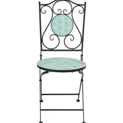 Bistro- & Balkonsets-Leen Bakker ANAPO - Set van 2 tuinstoelen - Zwart - IJzer