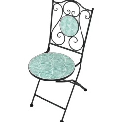Bistro- & Balkonsets-Leen Bakker ANAPO - Set van 2 tuinstoelen - Zwart - IJzer