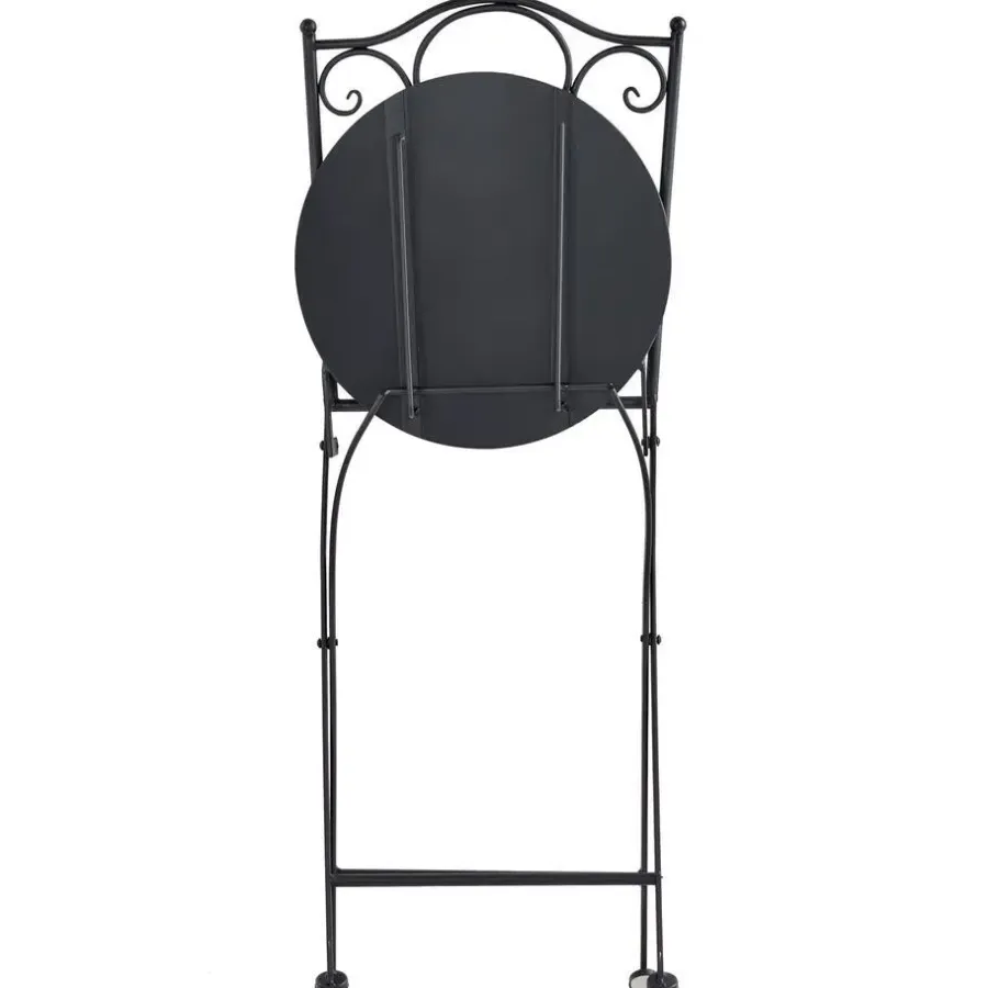 Bistro- & Balkonsets-Leen Bakker ANAPO - Set van 2 tuinstoelen - Zwart - IJzer
