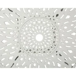 Beliani ANCONA - Tuintafel - Wit - 90 x 90 cm - Aluminium