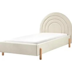 Beliani ANET - Bed - Beige - 90 x 200 cm - Stof