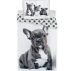 Kinderdekbedovertrekken-Animal Pictures Bulldog - Dekbedovertrek - Eenpersoons - 140 x 200 cm - Multi