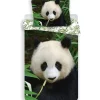 Kinderdekbedovertrekken-Animal Pictures Panda - Dekbedovertrek - Eenpersoons - 140 x 200 cm - Multi