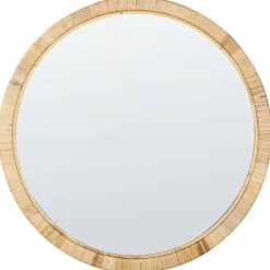 Spiegels-Leen Bakker ANLEZY - Wandspiegel - Naturel - Rotan