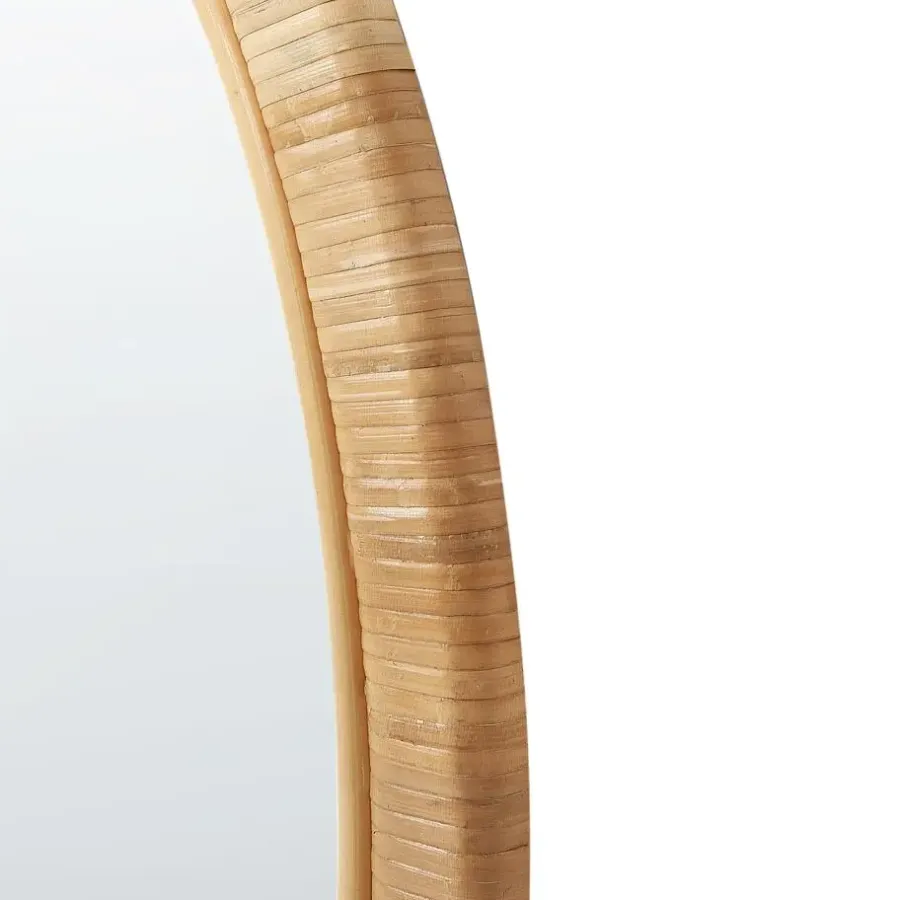 Spiegels-Leen Bakker ANLEZY - Wandspiegel - Naturel - Rotan