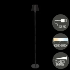 Staande Lampen-Anna's Collection Anna Collection Portable lamp staand - zwart - binnen en buiten