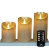 Kaarsen-Anna's Collection LED kaarsen - 3x - goud