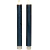 Anna's Collection LED dinerkaarsen - 2x - metallic blauw - 23 cm